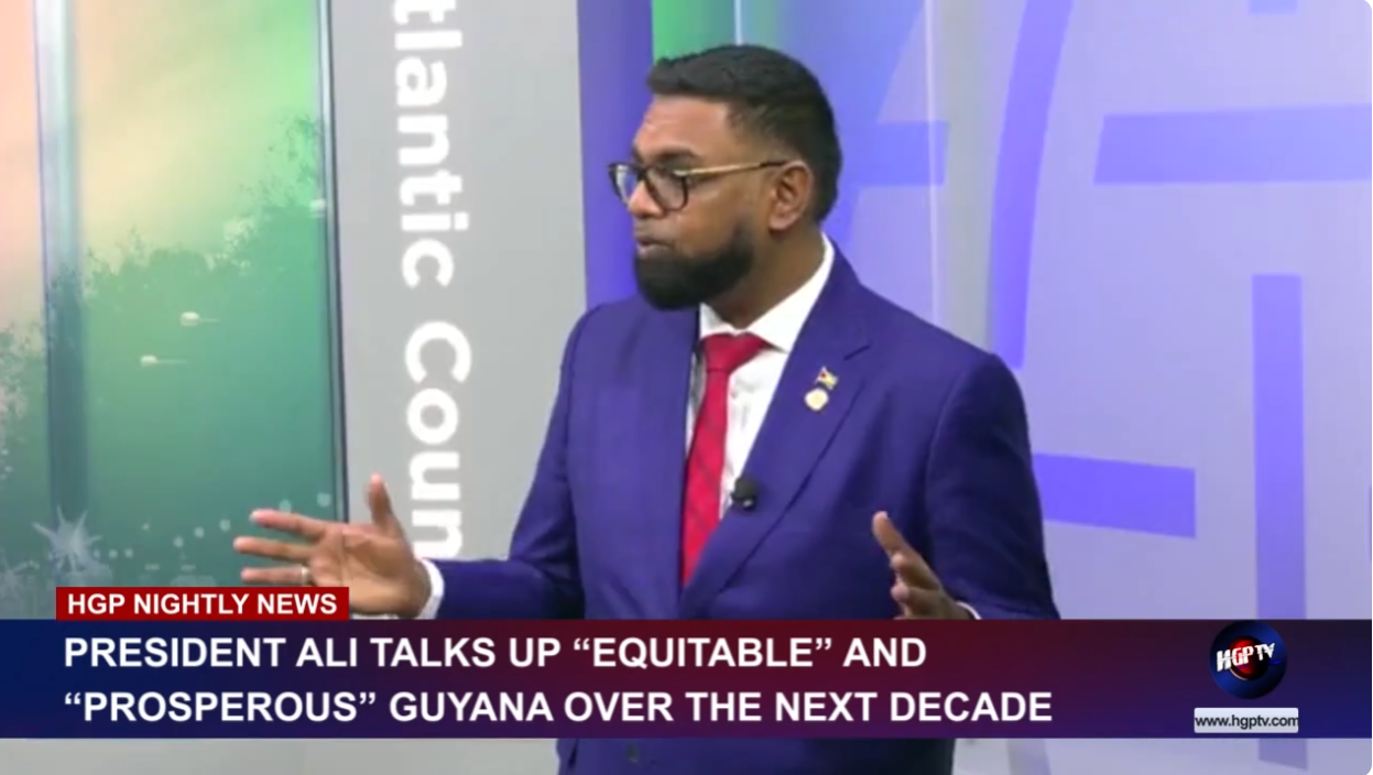 President Ali Talks Up Equitable And Prosperous Guyana Over The