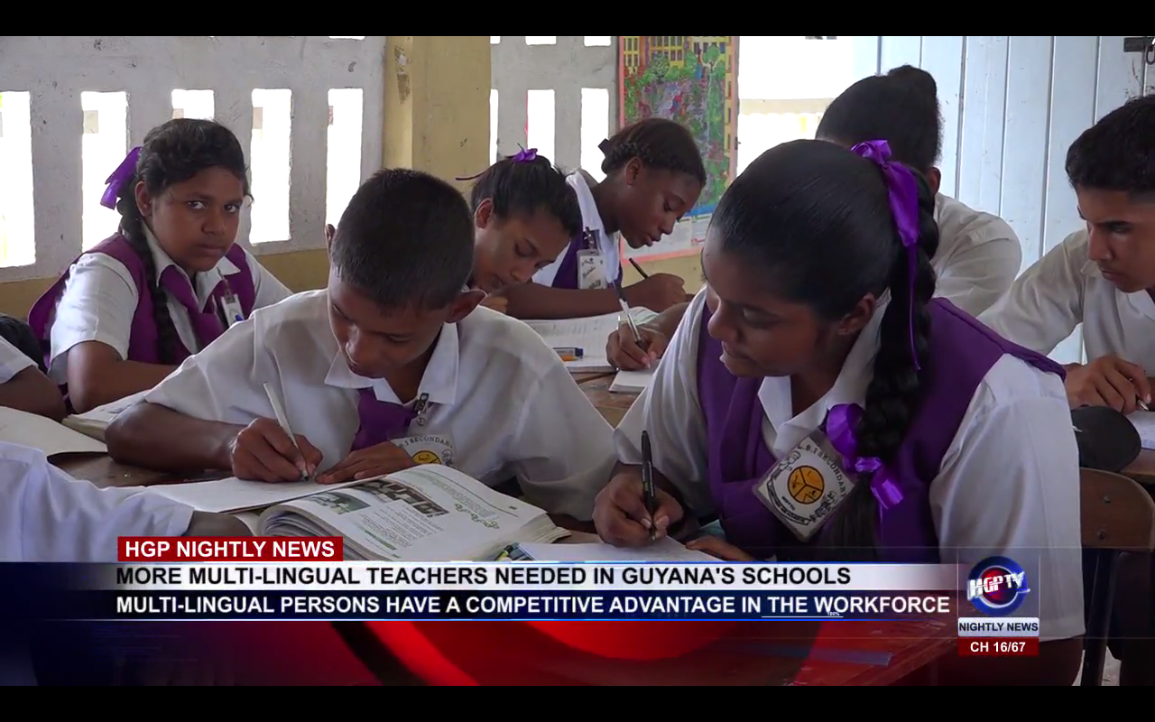 MORE MULTI LINGUAL TEACHERS NEEDED IN GUYANA S SCHOOLS HGP TV   Screen Shot 2018 06 23 At 11.39.45 