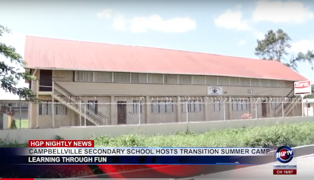 CAMPBELLVILLE SECONDARY SCHOOL HOSTS TRANSITION SUMMER CAMP HGPTV Guyana's Nightly News and