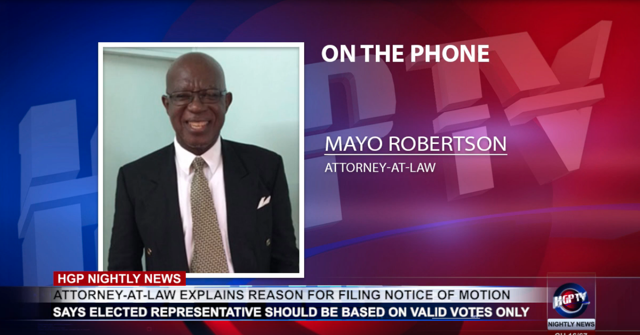 ATTORNEY AT LAW EXPLAINS REASON FOR FILING NOTICE OF MOTION Guyana