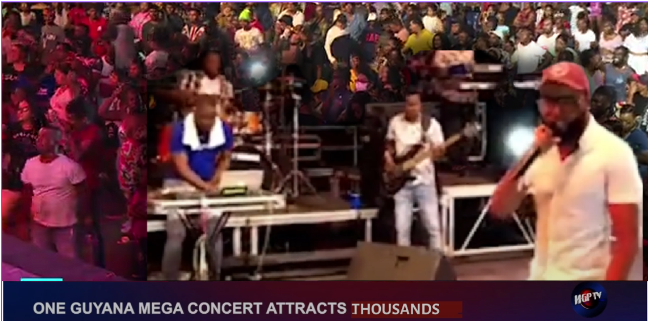 MASSIVE TURN OUT FOR ONE GUYANA MEGA CONCERT - HGPTV - Guyana's Nightly