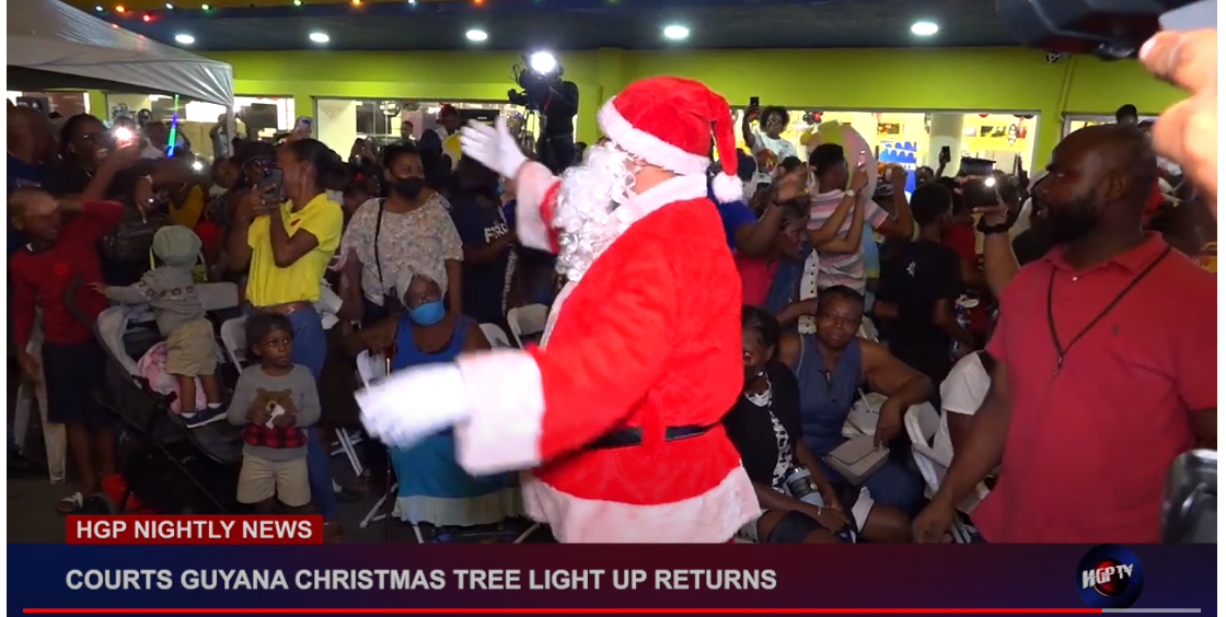 COURTS GUYANA CHRISTMAS TREE LIGHTUP RETURNS HGPTV Guyana's