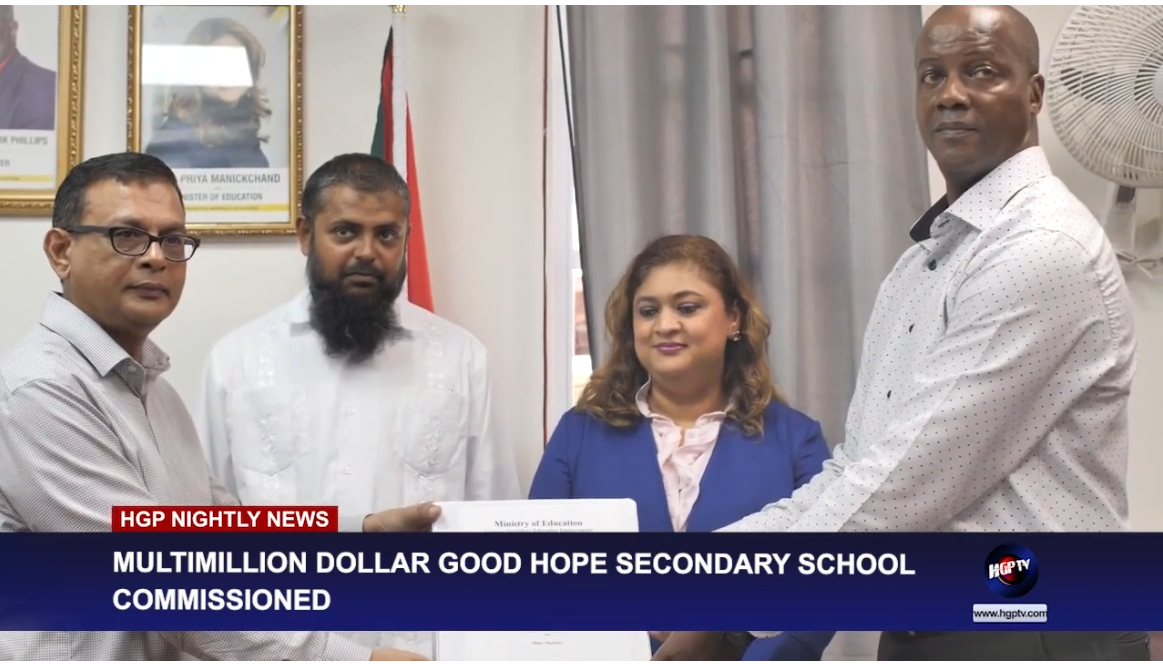 Multimillion Dollar Good Hope Secondary School Commissioned Hgp Tv Nightly News Guyana