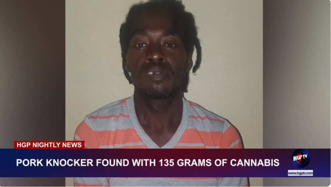 PORK KNOCKER FOUND WITH 135 GRAMS OF CANNABIS HGPTV Guyana's Nightly News and Entertainment