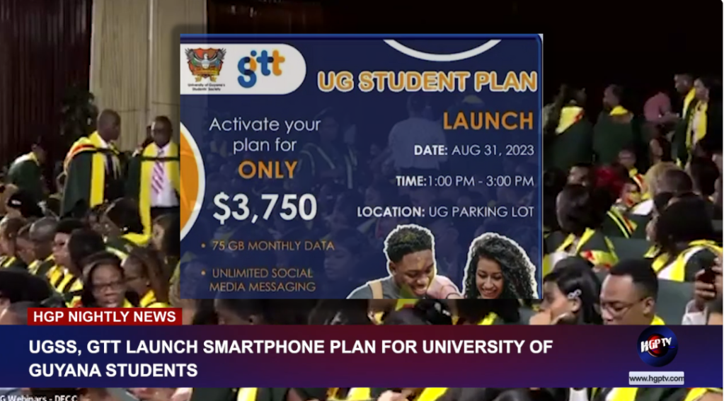 UGSS, GTT LAUNCH SMARTPHONE PLAN FOR UNIVERSITY OF GUYANA STUDENTS