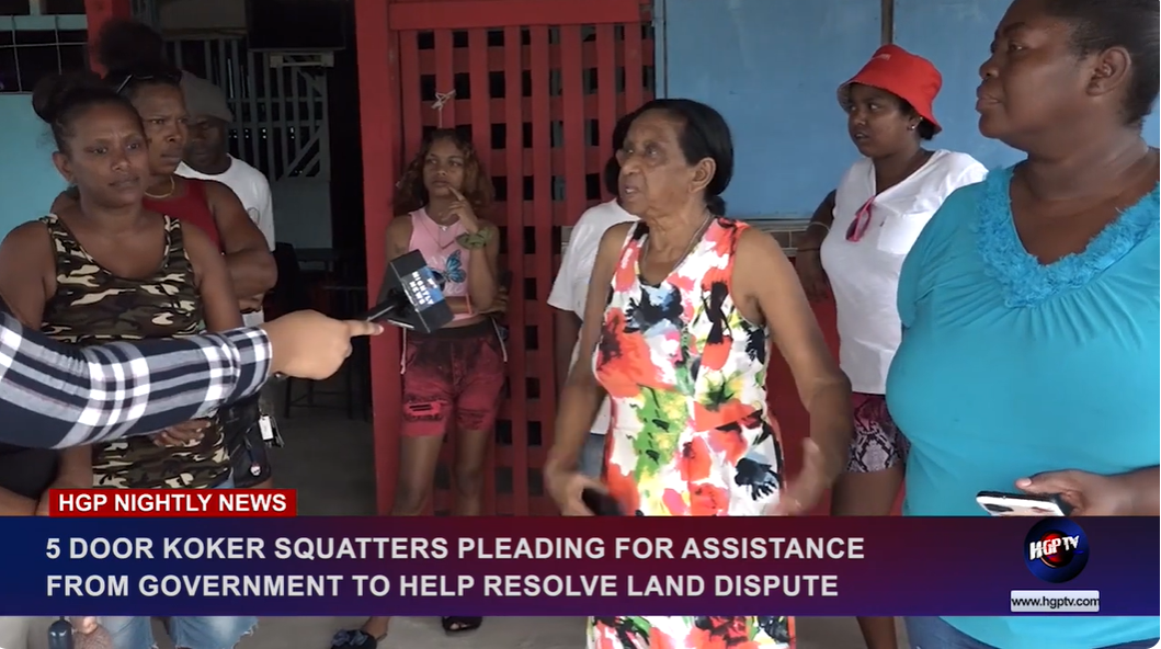 FIVE-DOOR KOKER SQUATTERS PLEADING FOR ASSISTANCE FROM GOVERNMENT TO ...